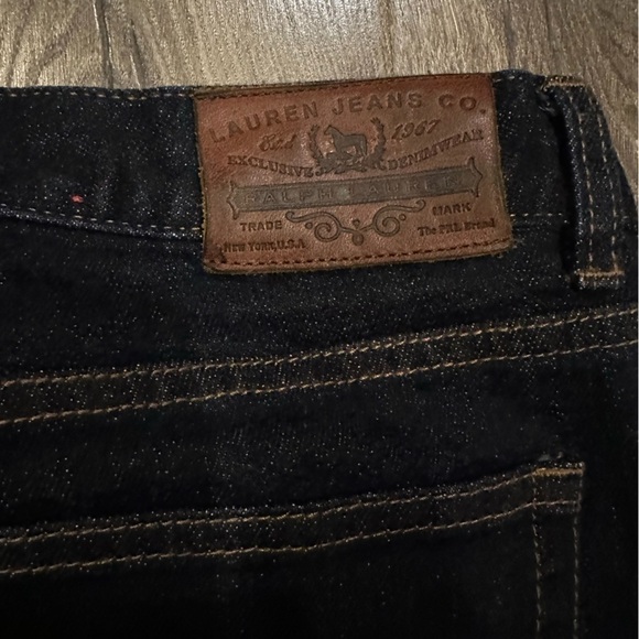 New Lauren Ralph Lauren Womens Jeans 10 Classic Mid Calf Cropped Dark Wash NWOT - Picture 13 of 13